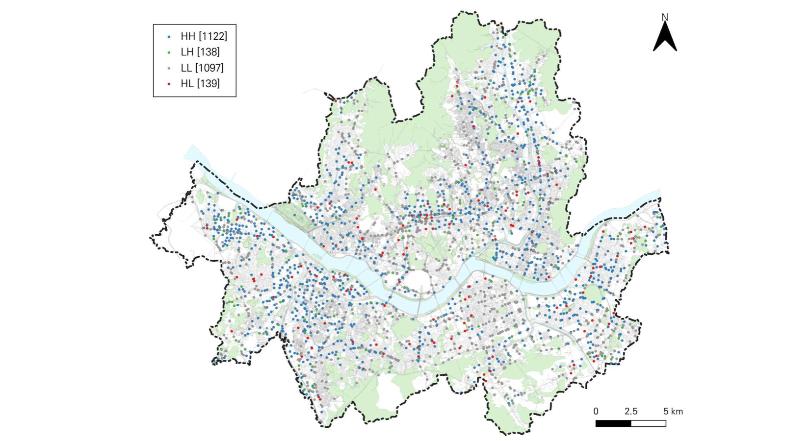 Measuring Bicycle Daily Activity Spaces and Analyzing Usage Patterns in Seoul: Focusing on Round-trip Data from Seoul's Public Bike-sharing System, Ddareungi - image 1 of 3