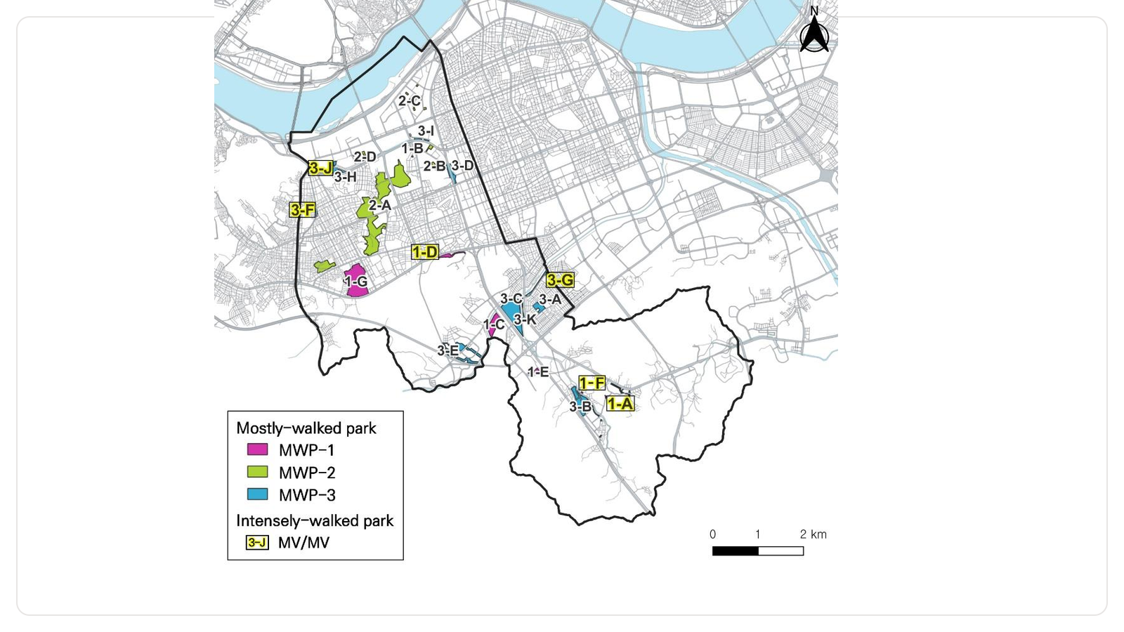 Differences in Park Walking, Comparing the Physically Inactive and Active Groups: Data from mHealth Monitoring System in Seoul - image 1 of 3